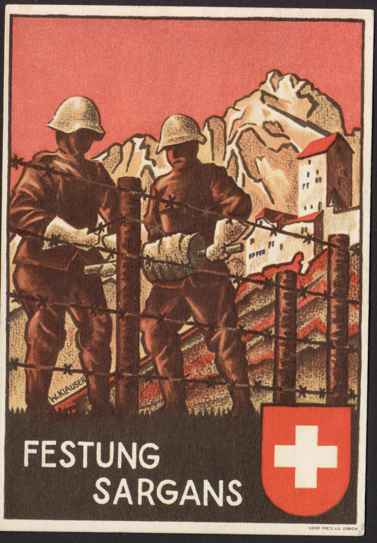 PROPAGANDA - TWIERDZA SARGANS -SZWAJCARIA - W KLAUSER