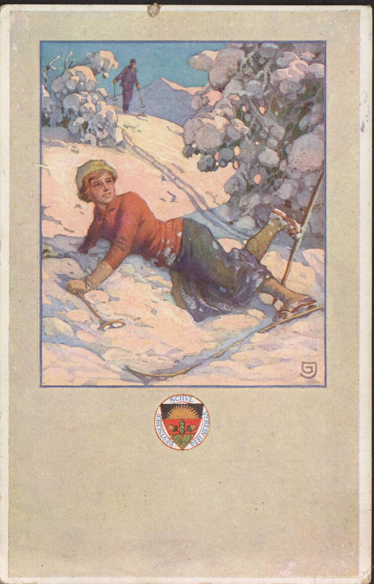 NIEMIECKIE TOWARZYSTWO NARCIARSKIE - WESOŁYCH ŚWIĄT - UPADEK 1920 R.
