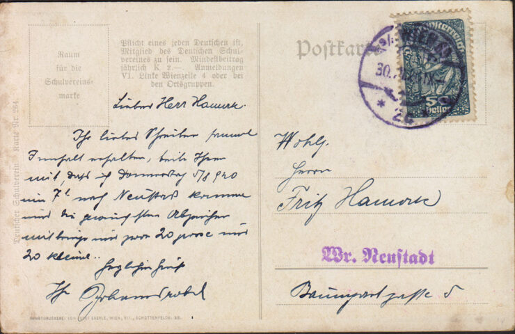 NIEMIECKIE TOWARZYSTWO NARCIARSKIE - WESOŁYCH ŚWIĄT - UPADEK 1920 R.