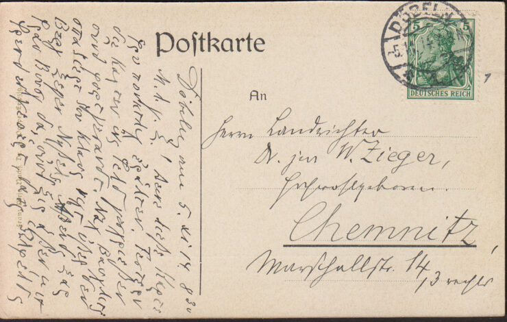 DZIWNÓW - DIEVENOW - STARY DRZEWOSTAN - GRUSS 1914 R.