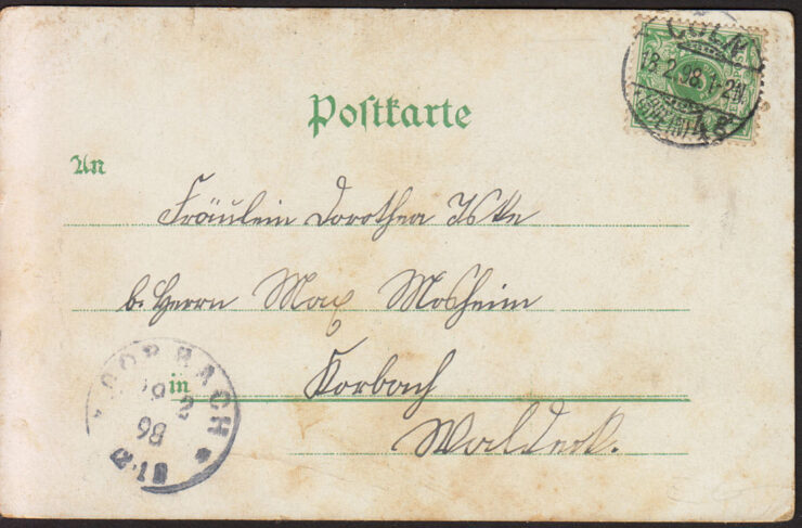 COLN / KOLONIA - NAD RENEM - KATEDRA - GRUSS 1898 R.