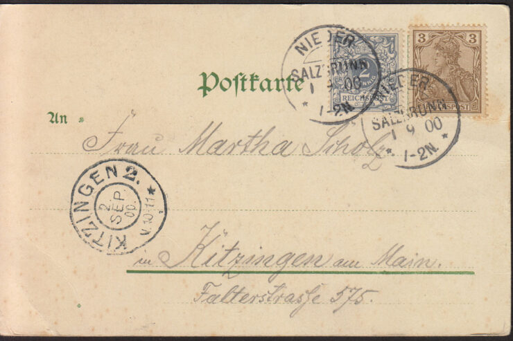 WAŁBRZYCH - ZAMEK KSIĄŻ - FURSTENSTEIN - GRUSS - PUNKT WIDOKOWY 1900 R.
