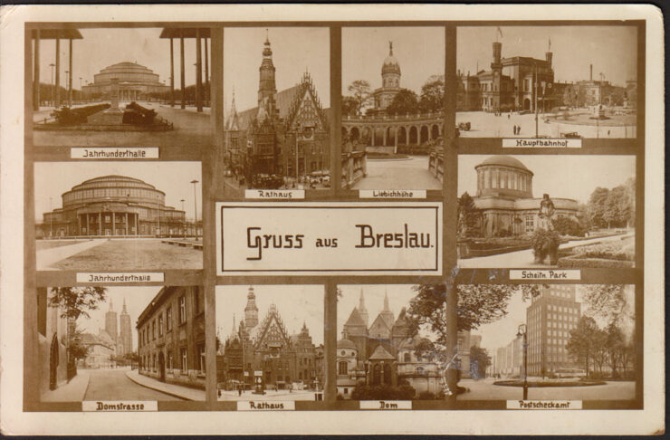WROC AW BRESLAU SK ADANKA NAJWA NIEJSZE MIEJSCA 1943 R Starekartki wroc-aw-breslau-sk-adanka-najwa-niejsze-miejsca-1943-r-starekartki