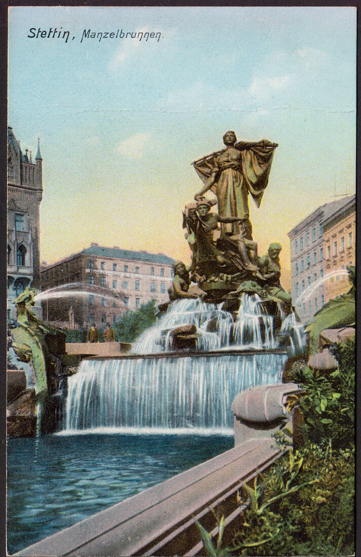 SZCZECIN / STETTIN - MANZELBRUNNEN - FONTANNA MANZELA