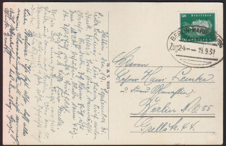 SZCZECIN / STETTIN - HAKENTERRASSE (WAŁY CHROBREGO) - Stp. ZUG - 1931 r.