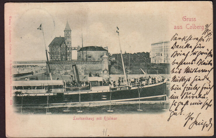 COLBERG (KOŁOBRZEG) - GRUSS - LOOTSEHAUS (DOM PILOTA) - STATEK 