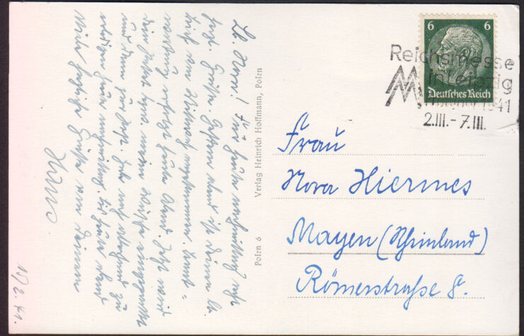 POSEN (POZNAŃ) - STADTTHEATER - TEATR - PROPORCE - SWASTYKI 1941 R.