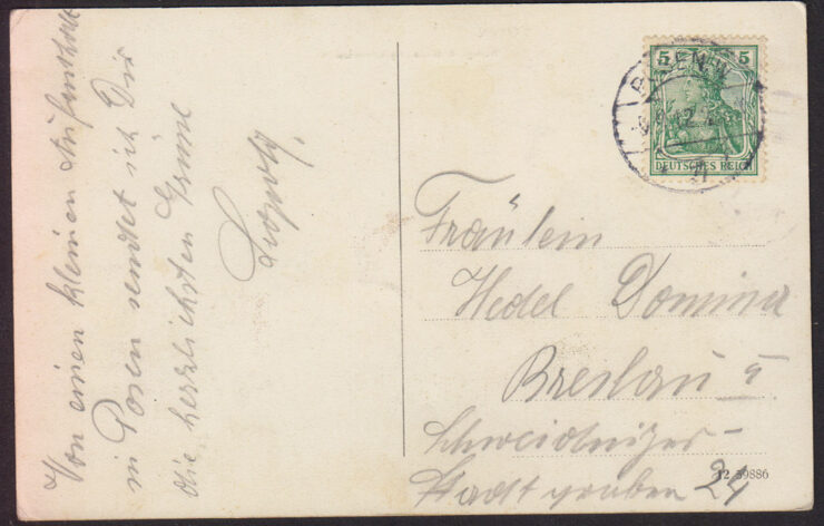 POSEN (POZNAŃ) - KONIG. ANSIEDELUNGSKOMMISSION (KR. KOMIS. OSADNICZA) 1912 R.