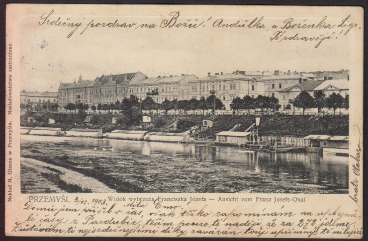 PRZEMYŚL - WYBRZEŻE FRANCISZKA JÓZEFA - KAMIENICE 1903 R.