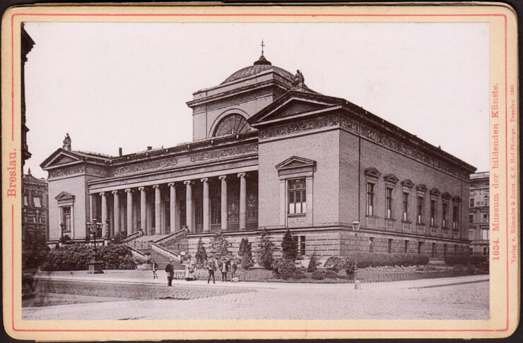 BRESLAU (WROCŁAW) - MUSEUM 1834 R. - DRESDEN 1900 - FOTO NA TEKTURCE