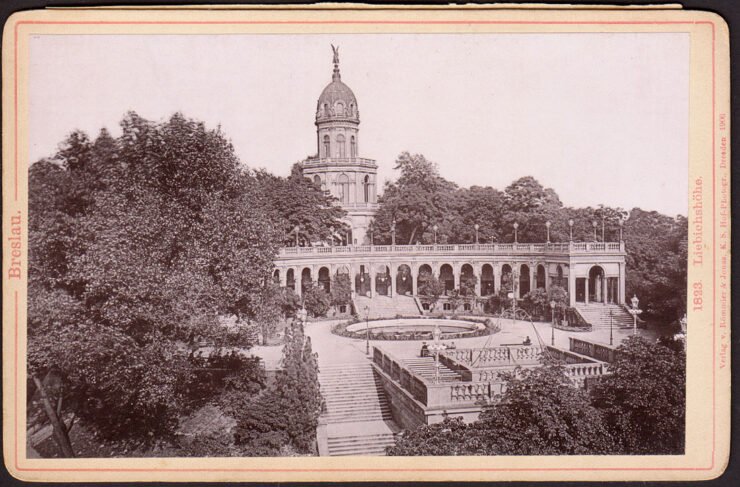 BRESLAU (WROCŁAW) - LIEBECKSHOHE 1823 R. - FOTO NA TEKTURCE - 1900 DRESDEN