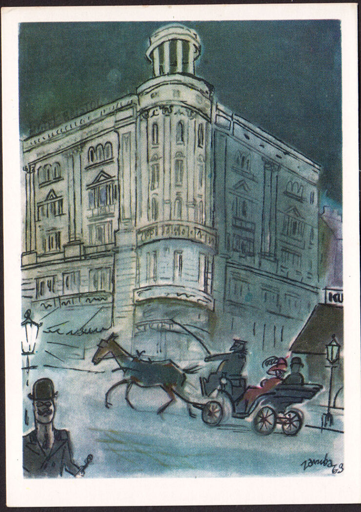JERZY ZARUBA - DAWNA WARSZAWA - HOTEL BRISTOL - HUMOR