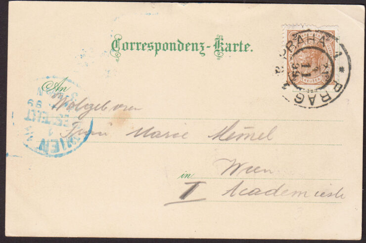 PRAG (PRAGA) - MOST KAROLA - WIEŻA MOSTOWA - 1899 R.