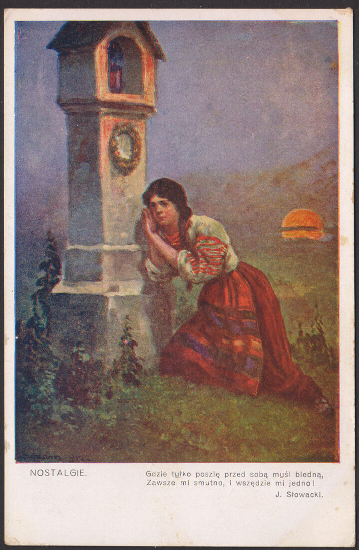 NOSTALGIE - J. SŁOWACKI - KAPLICZKA - LOCO (BRZEZANY) KRESY - Feld. 1915 R.