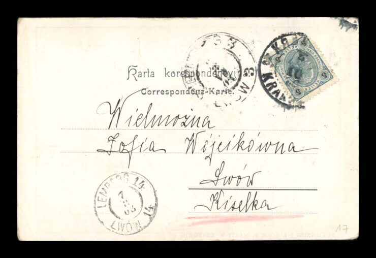 KRAKÓW - Stp. LWÓW / LEMBERG - SUKIENNICE 1903 R.