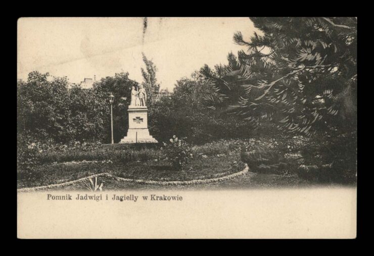 KRAKÓW - POMNIK - JADWIGA I JAGIELLO