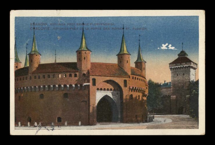KRAKÓW - ROTUNDA - BRAMA FLORYAŃSKA 1927 R.