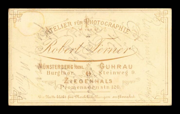 ZIEGENHALS - MUNSTERBERG / GUHRAU  - ATELIER - FOTOGRAFIA NA TEKTURCE