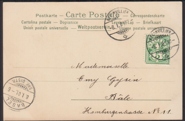 ZALOTY - FRANCJA - DAMA W SUKNI 1901 R.
