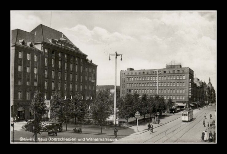 GLEIWITZ (GLIWICE) - HAUS OBERSCHLESIEN - WILHELMSTRASSE (ZŁAMANA)