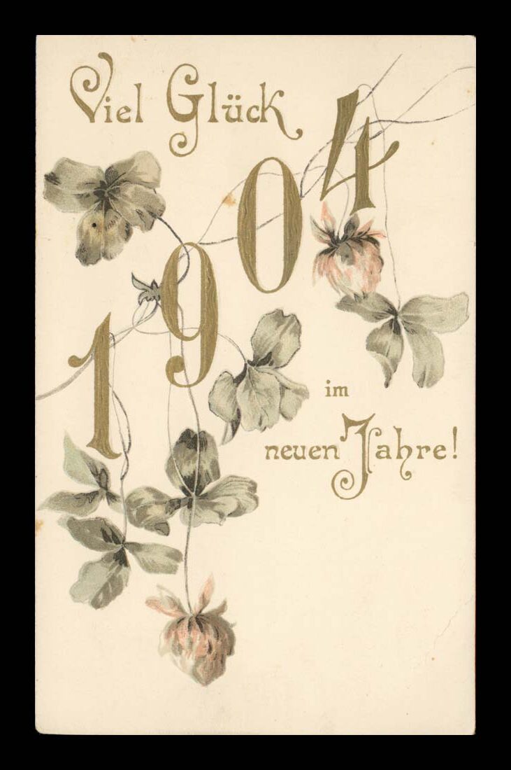 NEUEN JAHR (NOWY ROK) - KONICZYNY - PRAGE 1904 R.