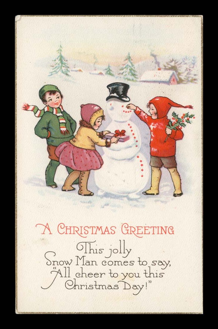 CHRISTMAS (WESOŁYCH ŚWIĄT) - BAŁWAN, USA - 1928 R.
