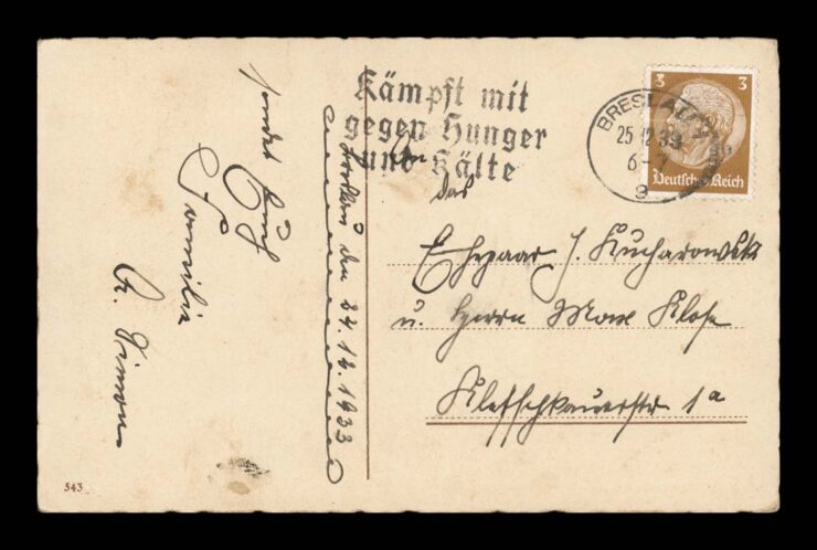 DIE BESTE WEIHNACHTGRUSSE (WESOŁYCH ŚWIĄT) - NARTY - ZIMA 1933 R.