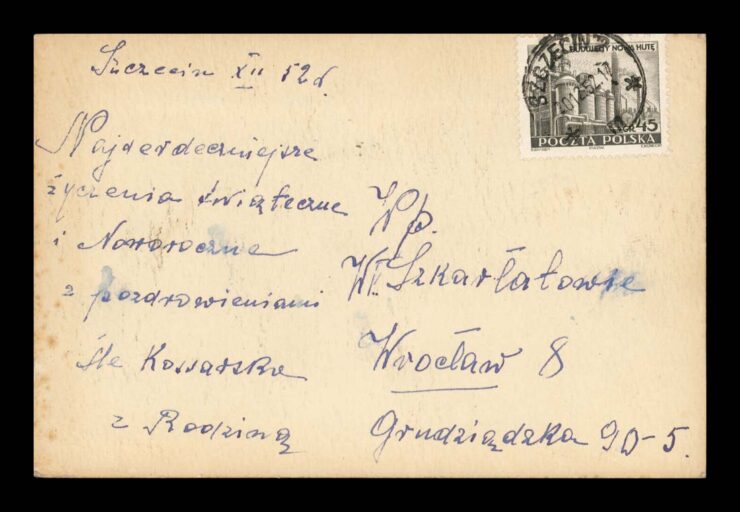 WESOŁYCH ŚWIĄT - GÓRAL - NA SKOCZNI - NARTY - ZIMA 1952
