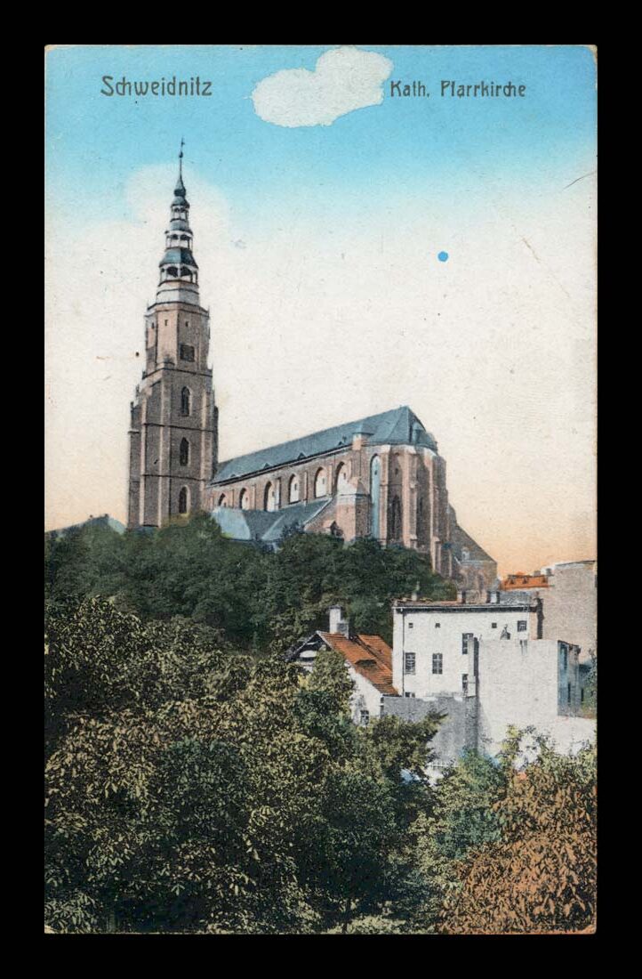 SCHWIDNITZ (ŚWIDNICA) - KATH. PLAFFKIRCHE - Feld. 1918 R.