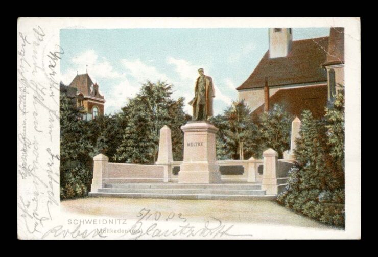 SCHWIDNITZ (ŚWIDNICA) - MOLTKEDENKMAL 1902 R.