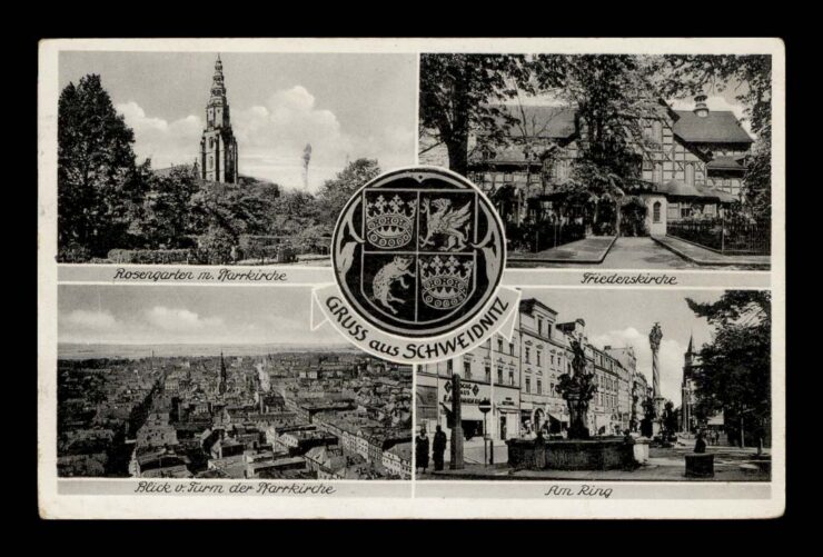 SCHWIDNITZ (ŚWIDNICA) - GRUSS - HERB 1947 R.