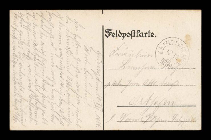 WOJSKO, WOJNA, ŻOŁNIERZE - TERAZ ICH SPIERZEMY - FELD. 1914