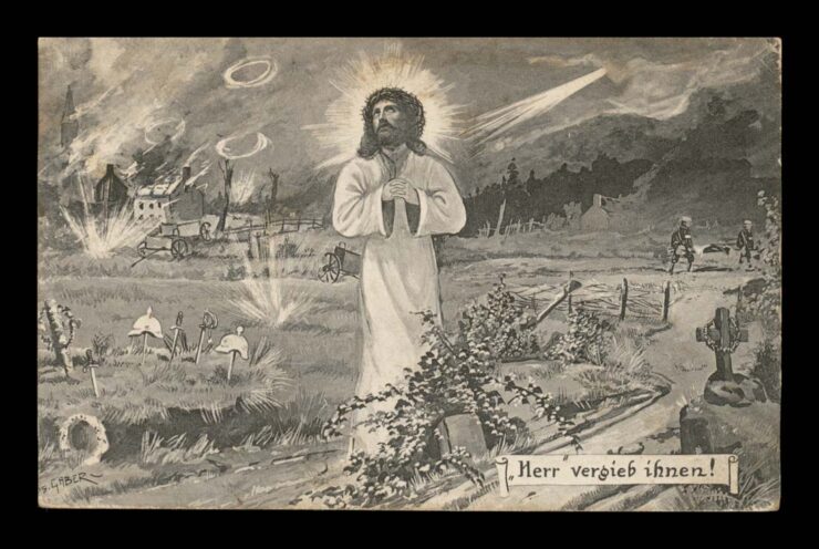SYGN. GABER - WOJNA, JEZUS NA POLU BITWY - FELD 1917