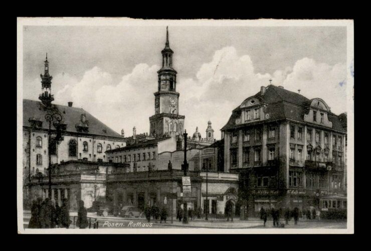 POSEN (POZNAŃ) - RATHAUS - RATUSZ, RYNEK - FELDPOST 1942