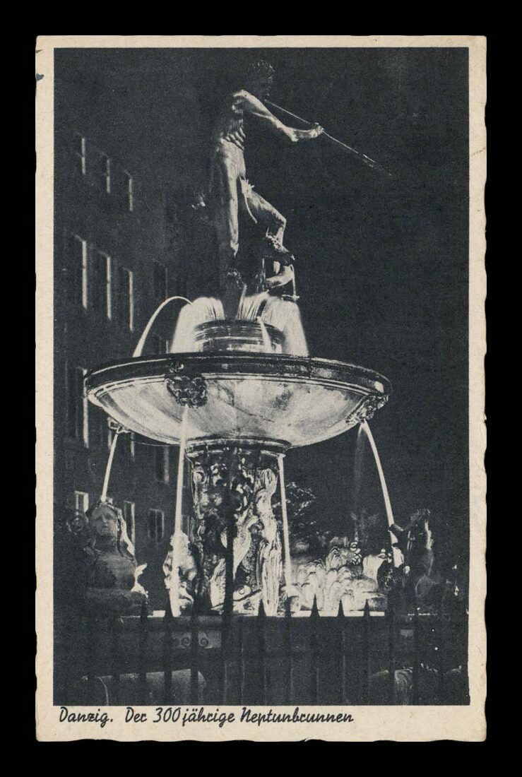 DANZIG (GDAŃSK) - NEPTYN, FONTANNA - FELDPOST 1943