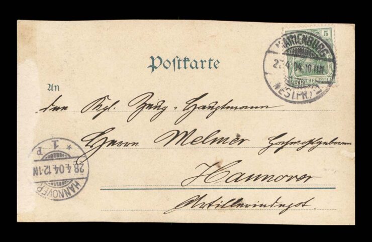 MARIENBURG (MALBORK) - ZAMEK, WNĘTRZE - IZBA KONWENTU 1904