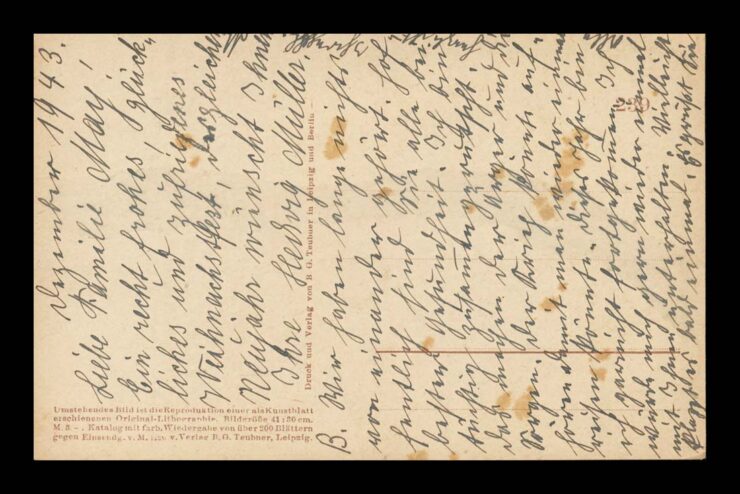 SIGN. BENDRAT - DANZIG (GDAŃSK) - ZIMA, FRAUENGASSE 1943