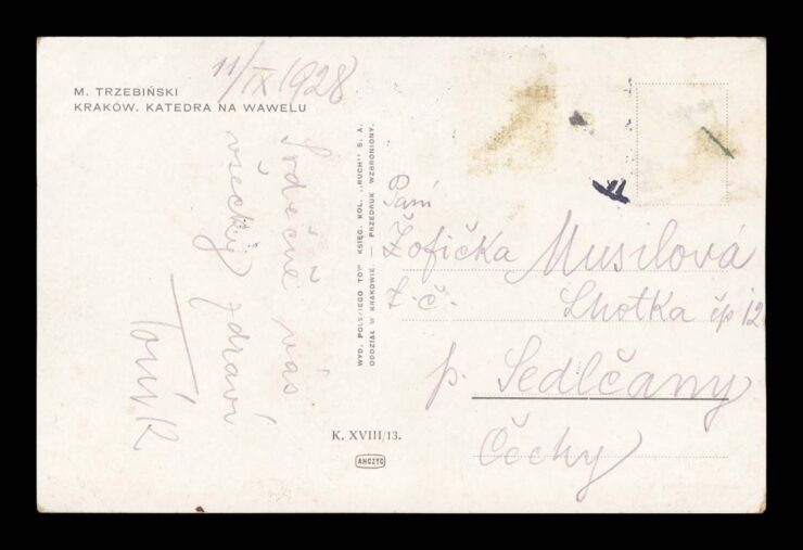 SIGN. M. TRZEBIŃSKI - KRAKÓW 1927, KATEDRA - MALARSTWO