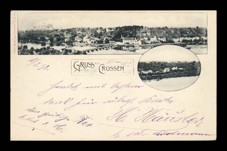 CROSSEN A. O. (KROSNO ODRZAŃSKIE) - GRUSS 1898