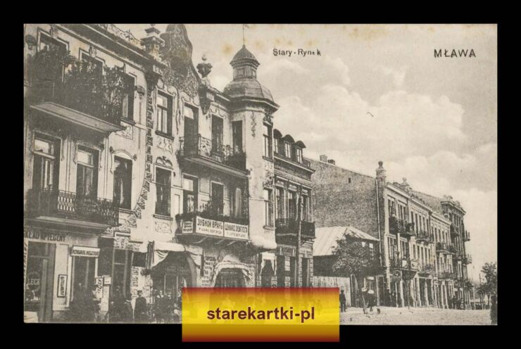 MŁAWA, STARY RYNEK - KAMIENICE, WITRYNY