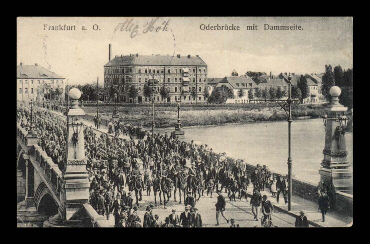 FRANKFURT AM ODER, SŁUBICE - KOMPANIA, WOJSKO, FELD. 1915