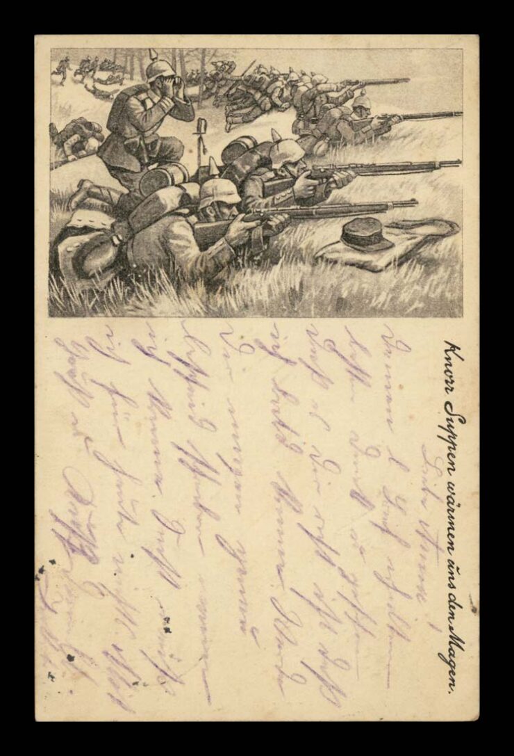 ZUPY KNORR, INFANTERIE, OSTRZAŁ, PRUSY, WOJNA 1916