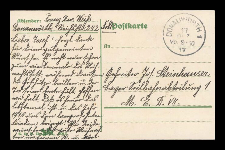 PATRIOTICA, ŻOŁNIERZ, ŻELAZNY KRZYŻ, PRUSY, FELDPOST 1917