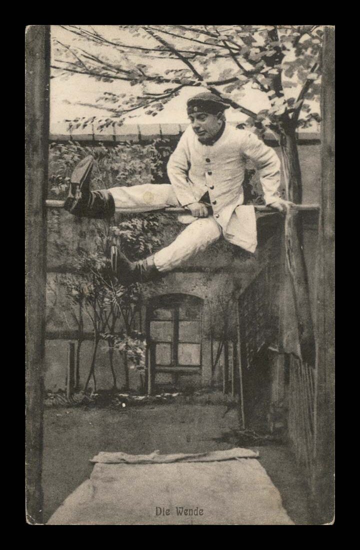 ĆWICZENIA NA DRĄŻKU, ŻOŁNIERZ PRUSY 1914
