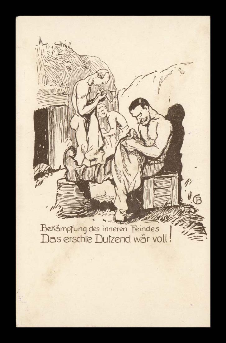 SIGN, , WALKA Z NUDĄ, ODWSZAWIANIE, POLE WALKI, 1916