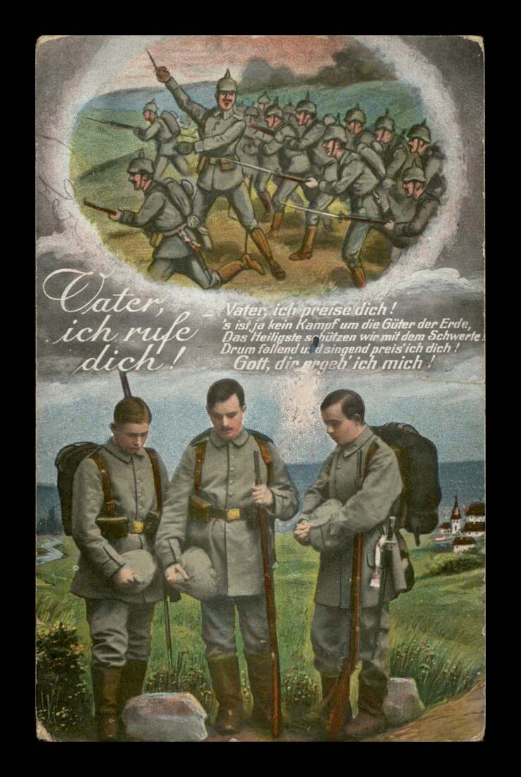 PATRIOTICA, ŻOŁNIERZE, MODLIWA I BITWA, WOJNA, IWW, FELD. 1915