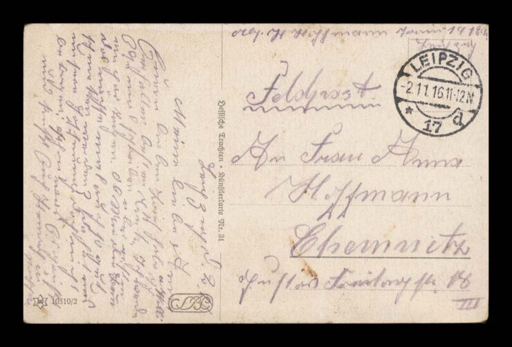 SIGN. MŁODY ŻOŁNIERZ, WYMYKA SIĘ, ŻELAZNY KRZYŻ, IWW, FELD. 1916