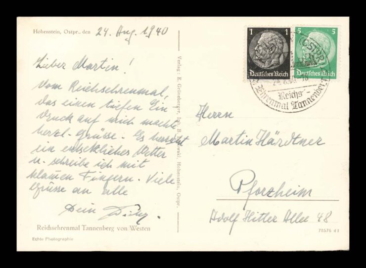 HOHENSTEIN (OLSZTYNEK), TANNENBERG, OSTERODE 1940