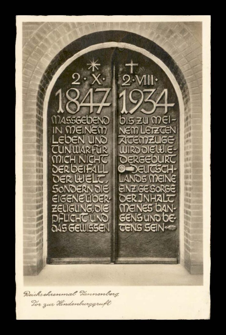 HOHENSTEIN (OLSZTYNEK), TANNENBERG, OSTERODE, BRAMA DO KRYPTY 1939