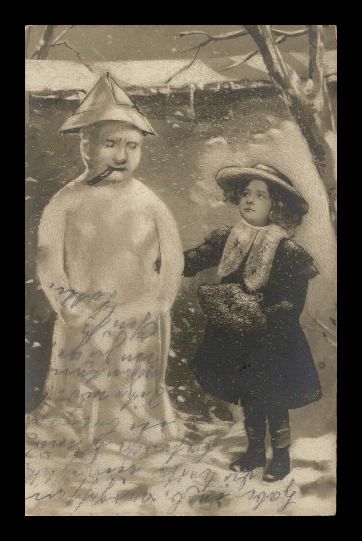 ZIMA, ŚWIĘTA, BAŁWAN, VINTIGE, STOLP / SŁUPSK 1909